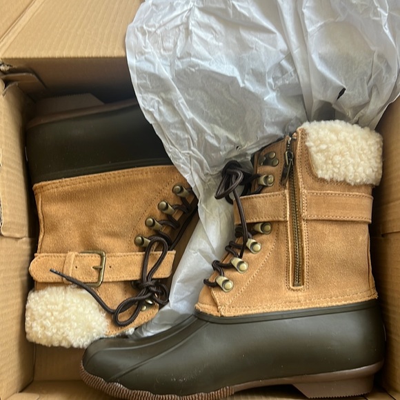 J crew Sperry shear water buckle caramel - Picture 1 of 1